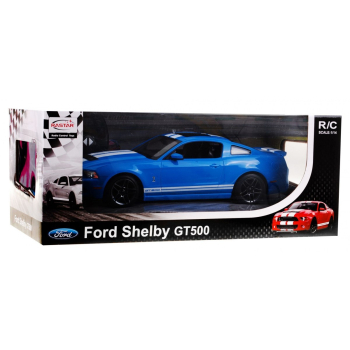 Ford Shelby Mustang GT500 niebieski RASTAR model 1:14 Zdalnie sterowane auto + pilot